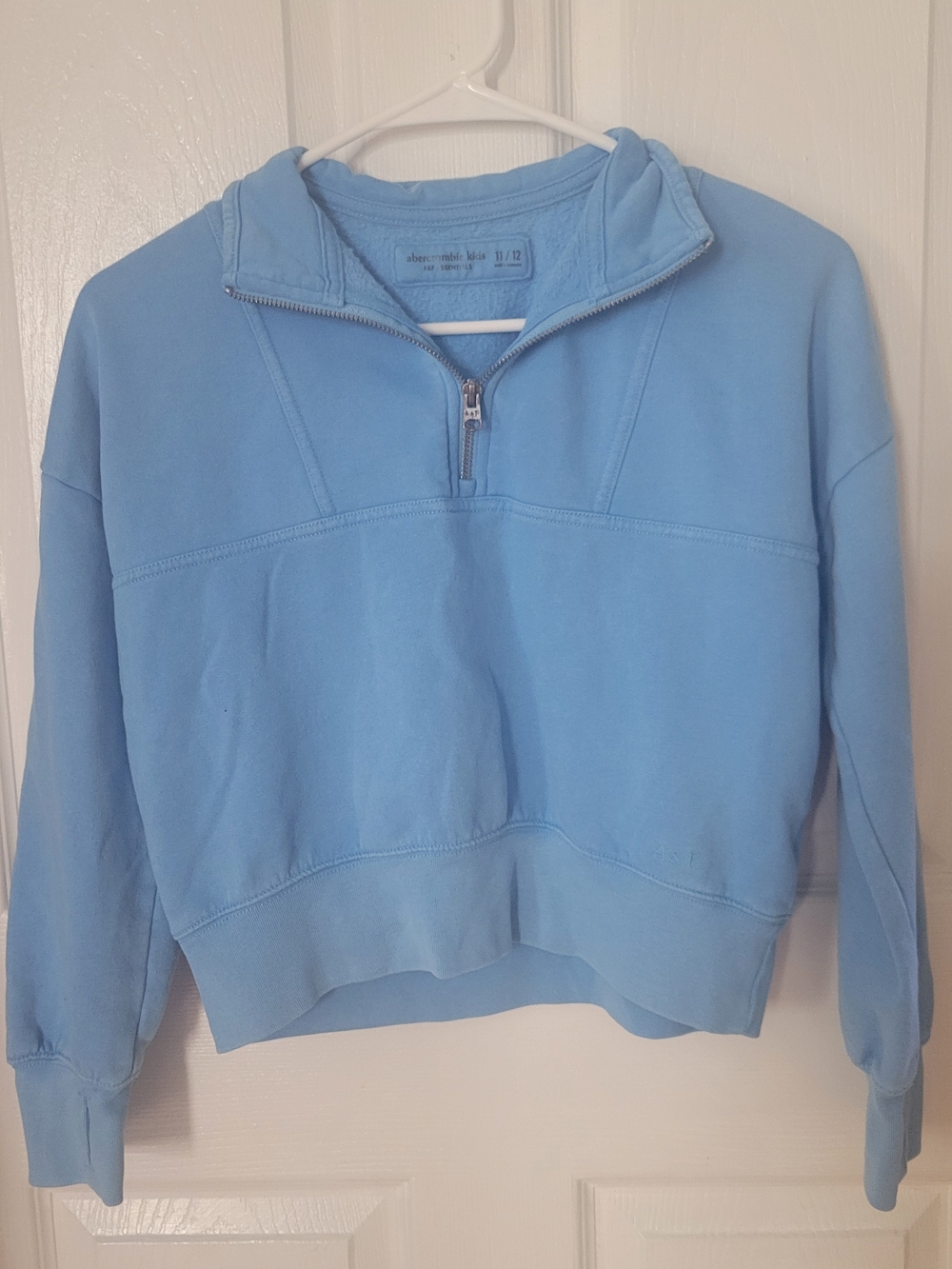 abercrombie kids Baby Blue Quarter-Zip Sweatshirt